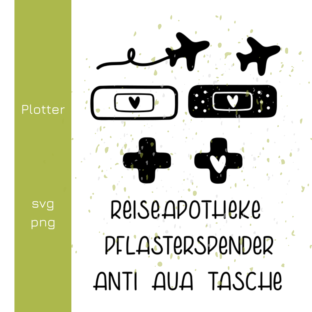 Erste Hilfe Reiseapotheke - Plotterdatei