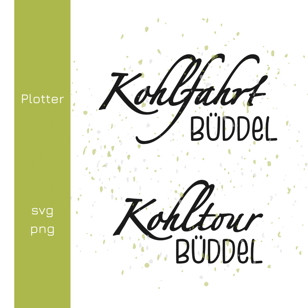 Kohlfahrt / Kohltour Büddel - Plotterdatei