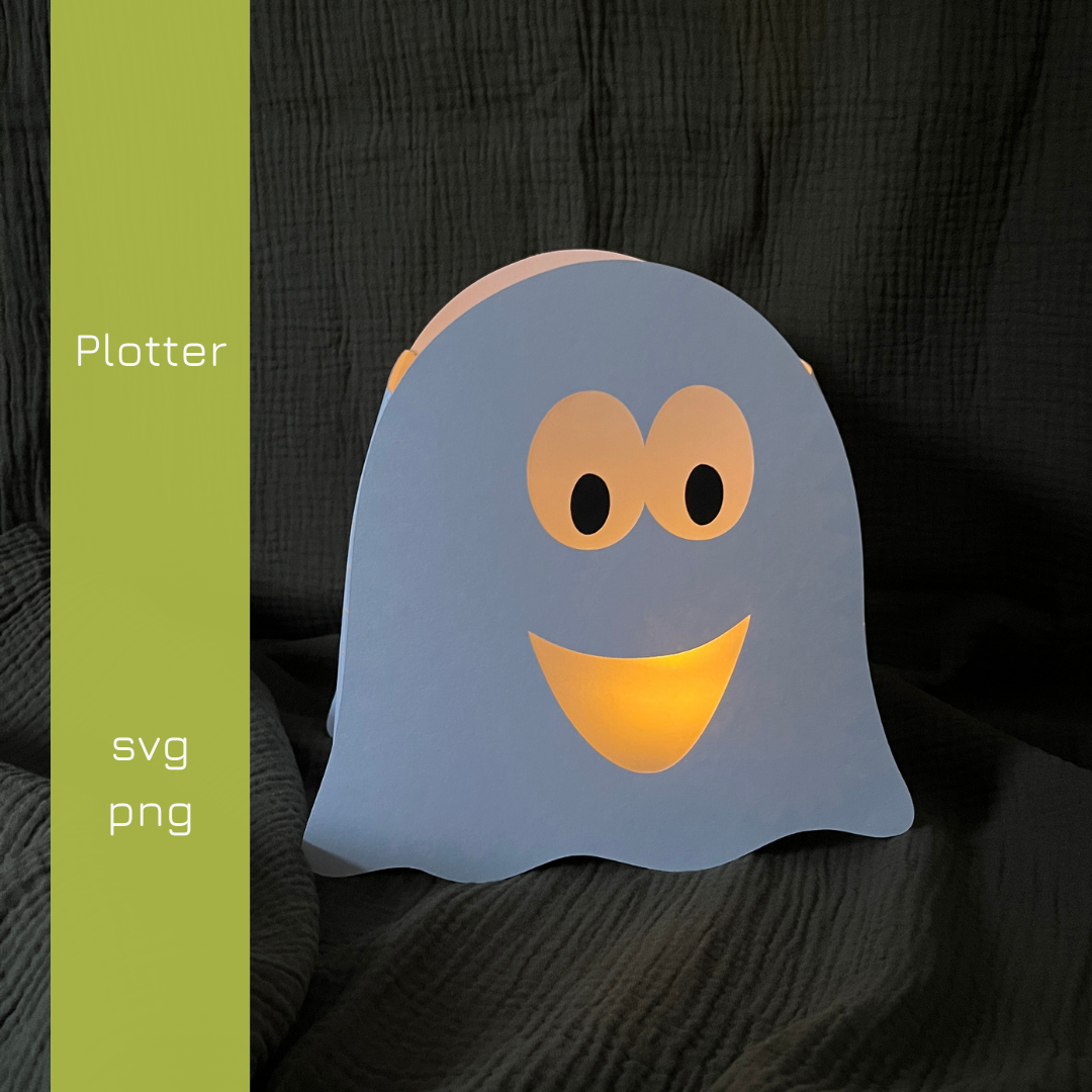 Gespenst Laterne beleuchtet im Dunklen mit Infos zu Plotterdateiformaten