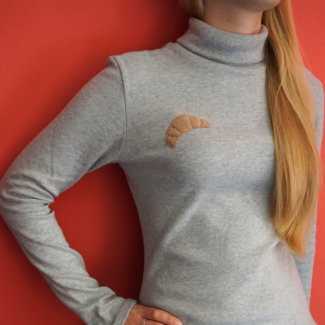 Croissant - Doodle Stickdatei