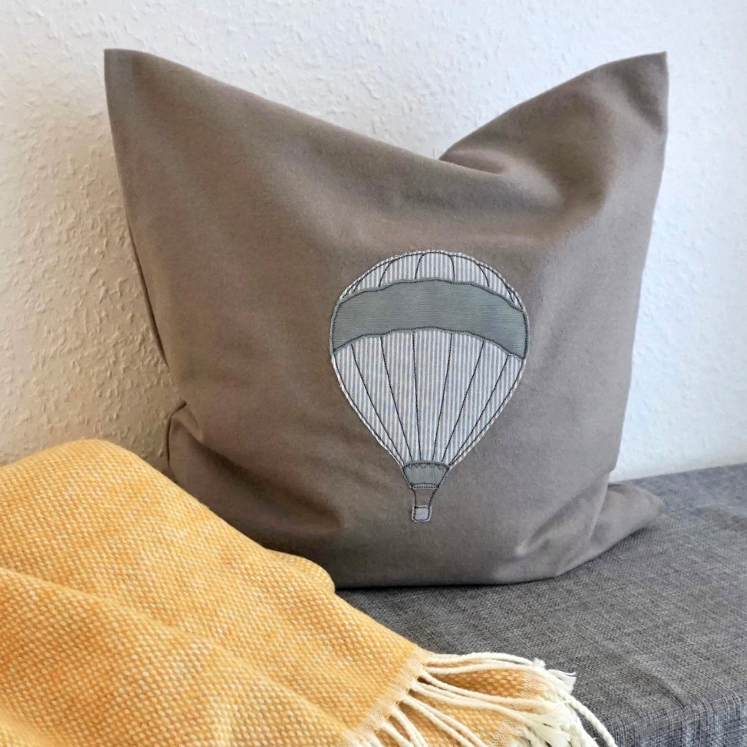 Heißluftballon - Doodle Stickdatei