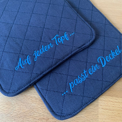 Topflappen Hochzeit / Paar - ITH Stickdatei